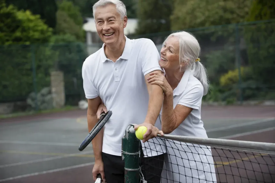 Active older adults enjoying time outdoors